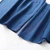 DAIIIBABYYY  -  Women's Loose Slim and Drapey Solid Color High-waisted Casual Wide-leg Pants