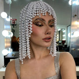 DAIIIBABYYY  -  Fashion Stage Show Faux Pearl Headwear Trend personality fringe hair accessories ladies dance show jewelry accessories