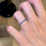 Daiiibabyyy  Y2K Colorful Full Zircon Open Ring Women Dopamine Thin Band Stackable Plain Ring Sweet Romantic Aesthetic Couple's Hand Jewelry