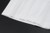 Daiiibabyyy  Sweet Summer Temperament Loose All Match Solid Peter Pan Collar Puff Sleeve Ruffles Dresses