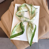 DAIIIBABYYY  -  New Silk Square Scarf Women Luxury Floral Print Kerchief Soft Satin Hairband Hands Bag Ribbon Foulard Hijab Neckerchief Headband