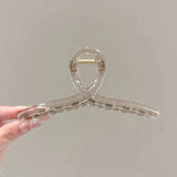 Daiiibabyyy  13cm Large Hair Clip For Thick Hair Claws Crab Girls Curly Transparent Coffee Hairpin Clamps Women Korean Ponytail Accessories