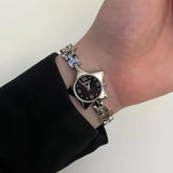 Daiiibabyyy  New Y2K Pocket Watch Charm Bracelets Zinc Alloy Adjustable Chain Clock Pendant Star Shape Charm Bag Decoration Women