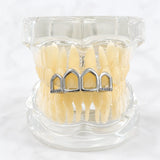 Daiiibabyyy  Hot-Selling Hip-Hop Hollowed-Out Diamond-Studded Braces In Gold Finish - Drip Grills New Accessory Jewelry With Diamonds
