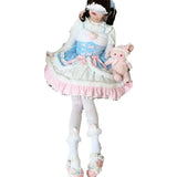 DAIIIBABYYY  -  Japan Anime Lolita Jsk Mini Dress Set Women Sweet Magic Ruffles Princess Cosplay Costumes Party Dresses Cute Dress