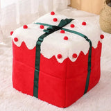 DAIIIBABYYY  -  Christmas Cat Beds Closed Puppy House Winter Warm Pet Dog Sleeping Nest Large Space Bed for Small Dogs Cat Rabbit Holiday Gift