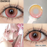 Daiiibabyyy    1 Pair Yearly Korean Lenses Popular Color Contact Lenses With Prescription Myopia Lenses  Halloween Lenses Cosplay Blue