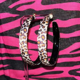 Daiiibabyyy  Y2K Pink Sexy Leopard Print DIY Earrings for Women Cute Fashion Punk Charm Geometric Earrings Accessorie Goth Jewelry Aesthetics