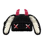 Daiiibabyyy  Trendy Versatile Knitted Beanies Thickened Warm Pullover Hat Y2K Ear Protection Little Devil Hat Autumn Winter Season