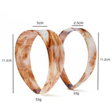 Daiiibabyyy  French Style Light Luxury Wide Edge Halo Hair Tie for Women Temperament Versatile Anti Slip Headband Hair Accessories Hair Clips