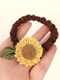 Daiiibabyyy  2pcs sunflowers hair rope hair rings, fixed hair and ponytail, suitable for thick hair thin hair, suitable for women and girls,
