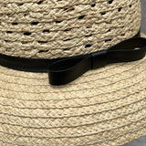 Daiiibabyyy  New Luxury Summer Hat Women Bucket Hat Bow Straw Hat for the Sun Hat Bow beach hat Headmade Dome Ladies Hat Derby Church Hat