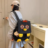 Daiiibabyyy  Cute Cartoon Mochilas Mujer University Student Mochila Funny Bag Large Capacity Backpack New Novelty Bolsa Feminina
