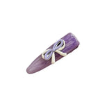 Daiiibabyyy  1pc Purple puppy bow duckbill clip with high-end temperament, bangs, side clip with broken hair clip headband