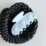 Daiiibabyyy  Blue Butterfly Hair Claw Clips for Women Medium Acrylic Jaw Clips Romantic Floral Moon Rhinestone Hair Accessories Elegant Gift