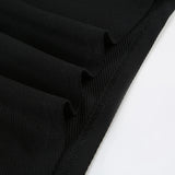 DAIIIBABYYY  -  Star-shaped Rhinestone Slit Crop Top Asymmetric Drawstring Lace-up Strapless Tube Tops for Women y2k Aesthetic Summer Tee