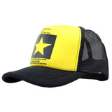 DAIIIBABYYY  - New Summer Unisex Women Men Baseball Caps Male Female Breathable Mesh Snapback Hats Five-pointed Star Driver Sunshade Hat