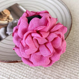 DAIIIBABYYY  -  Romantic French Rose Flower Barrettes Women's Back Head Shark Clip Large Grip Loose Clip Headdress Fashion