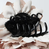 Daiiibabyyy  -  Two-tone Large Flower Hair Claw Jaw Clips for Women Plastic Hair Claw Clips Barrette Hair Clamps Hair Accessories