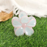 Daiiibabyyy  Flower Bohemia Hair Claw Women Simple Ponytail Korean Hairpin Hair Crabs Headwear Fashion Summer Beach Hawaii Hair Accessories