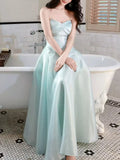 Daiiibabyyy  New Luxury Birthday Party Dresses Women Y2k Elegant Slim Blue Strap Long Dress Japanese Fashion High Street Evening Dresses