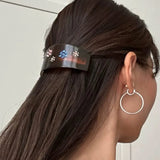 Daiiibabyyy  French Retro Amber Light Luxury Heart-shaped Hair Clip High-end Feeling Vinegar Clip Sweet Cool Style Hair Accessory