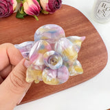 Daiiibabyyy  Three Dimensional Clip High-Grade Flower Acetate Hairpin Girly Exquisite Shark Clip
