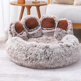 DAIIIBABYYY  -  Warm Kennel Pet Bear Paw Shape House Small Dog bed Teddy Kennel 5-15KG Removable and Washable cat bed