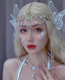 Daiiibabyyy  Crystal Fringe Elf HairBands for Women Temperament Charms Bride Hair Crown Wedding Party Female Hair Accessories Gift