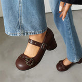 DAIIIBABYYY  -  Fashionable high heels women's Mary Jane  Shoes Buckle decoration Sweet  Single Shoes JK uniform Shoes Large size 48