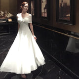 Daiiibabyyy  Autumn French Luxury Fashion Elegant Evening Gown Women Backless Tulle Pure White Strapless Long Dress Formal Occasion Clothing