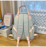 Daiiibabyyy  Ita Backpack Autumn High-capacity Canvas School Bag Transparent Preppy Style Girls Rucksack Teenage Display Bolsa Mujer Сумка