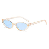 Daiiibabyyy  New Summer Minimalist Cat Eye Sunglasses Fashion Women's Summer Outdoor UV Resistant Sun Glasses Half Frame Kitten Eye Glasses