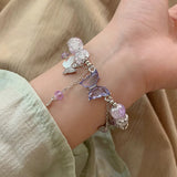 Daiiibabyyy  Fashion Niche Design Hanging Super Fairy Star Bracelet for Women, Versatile and Sweet Girlfriend Accessories jewellery Women