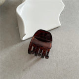 DAIIIBABYYY  -  INS wind hair catch clip temperament retro tortoiseshell plastic hair clip textured acrylic plate hair catch clip Korean style
