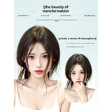 Daiiibabyyy  Natural Looking Women's Hair Extension Piece for Adding Volume And Covering Gray Hair High Hairline Fake Bangs And Realistic Hai
