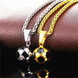 Daiiibabyyy Fashion Sports Football Necklace Pendant Crystal Links Chains Soccer Pendant Women Necklace Fit Athletic Fans Jewelry Gift