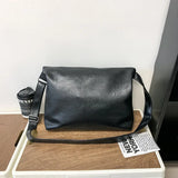 Daiiibabyyy  Designer Style Men's Commuting File Bag Hand-Held Briefcase Multifunctional Large Capacity Versatile Tote Bag Crossbody Bag