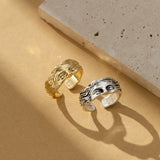 DAIIIBABYYY  -  Vintage Venus Half Face Adjustable Rings for Women Men Literary Sculpture Silver Color Creative Ring Party Jewelry Accessories