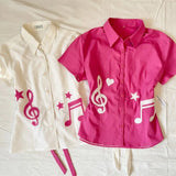 Daiiibabyyy   Fashion Japanese Subculture Note Printed Short Sleeved Shirt Women Ins Unique Slim Fit Slimming Top