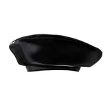 Daiiibabyyy  Women's Wool Blend Beret Hat Leopard Print Chic Elegance Painter Cap with UFO Design (Versatile Casual)