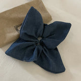 DAIIIBABYYY  -  Large Scrunchie for Hair Hairties Elastic Rubberbands for Girls Bun Hairstyle Scrunchie Denim Headwear Hair Accessories