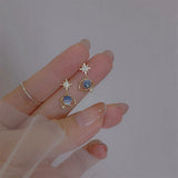 DAIIIBABYYY  -  Fashion Cosmic Star River Earrings Blue Opal Niche Unique Planet Earrings Ear Studs Women Versatile Ear Jewelry