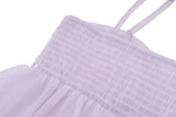 Daiiibabyyy  Summer French Sweet Solid Patchwork Sequined Spaghetti Strap Loose Camis