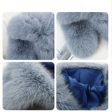 Daiiibabyyy  Faux fur Bomber Hats Outdoor Ski Winter Hat with ear flaps Women Trendy Thick Earmuffs  Ear Protection Warm Hat Pilot Cap
