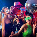 Daiiibabyyy 50PCS LED Glasses Light Up Glasses 6 Neon Colors Led Shutter Shades Glasses for Teens Adult Birthday Neon Party Favors Props