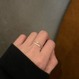 DAIIIBABYYY  -  2PCS/Set Opening Ring Personalized Design Ring Temperament Jewelry