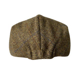 Daiiibabyyy  Striped Gray New Wool Flat Cap Men's Keep Warm Gatsby Ivy Cap Irish Hunting Hat Newsboy Driver Cabbies Berets 14