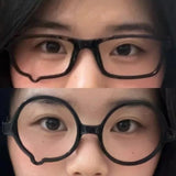 Daiiibabyyy  Y2K Crying Tears Teardrop Glasses Frame Unisex Retro Anime Cosplay Accessory Fashion Eyewear Costume Props for Makeup Party Gift