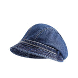 DAIIIBABYYY  -  Cute Retro Fisherman Hat Solid Color Cold Resistance Bucket Hats Ultra Light Warmth Duck Tongue Hat Women's